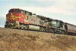 Grain train rolls west